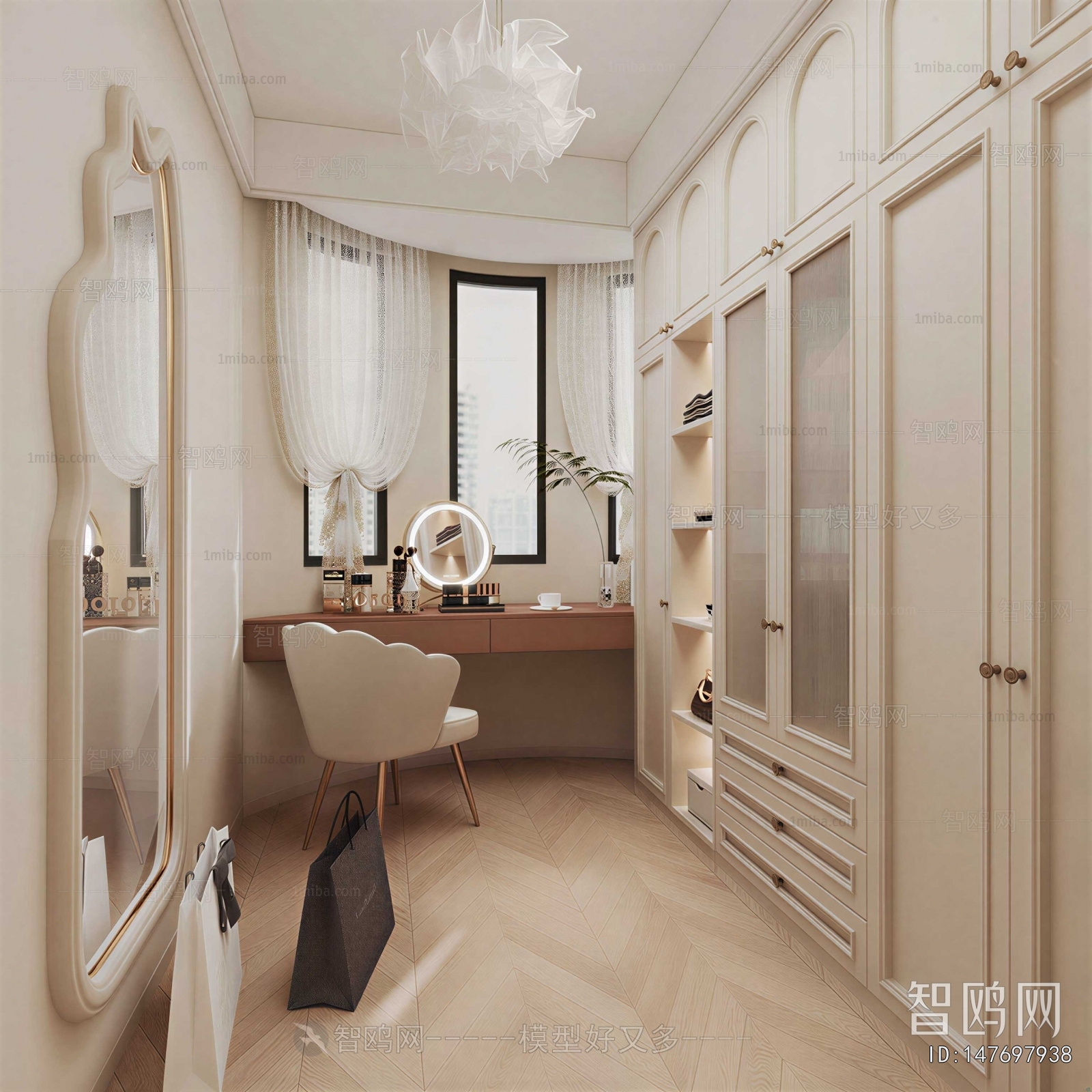 French Style Clothes Storage Area