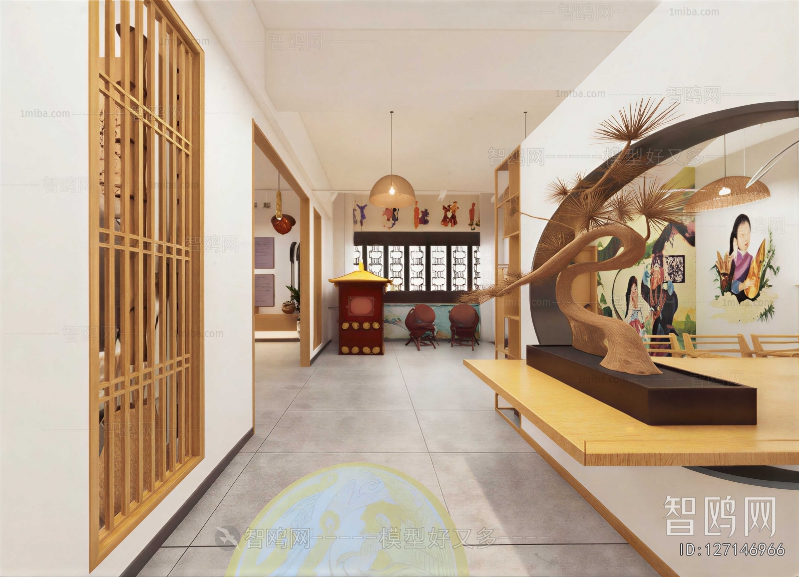 New Chinese Style Exhibition Hall
