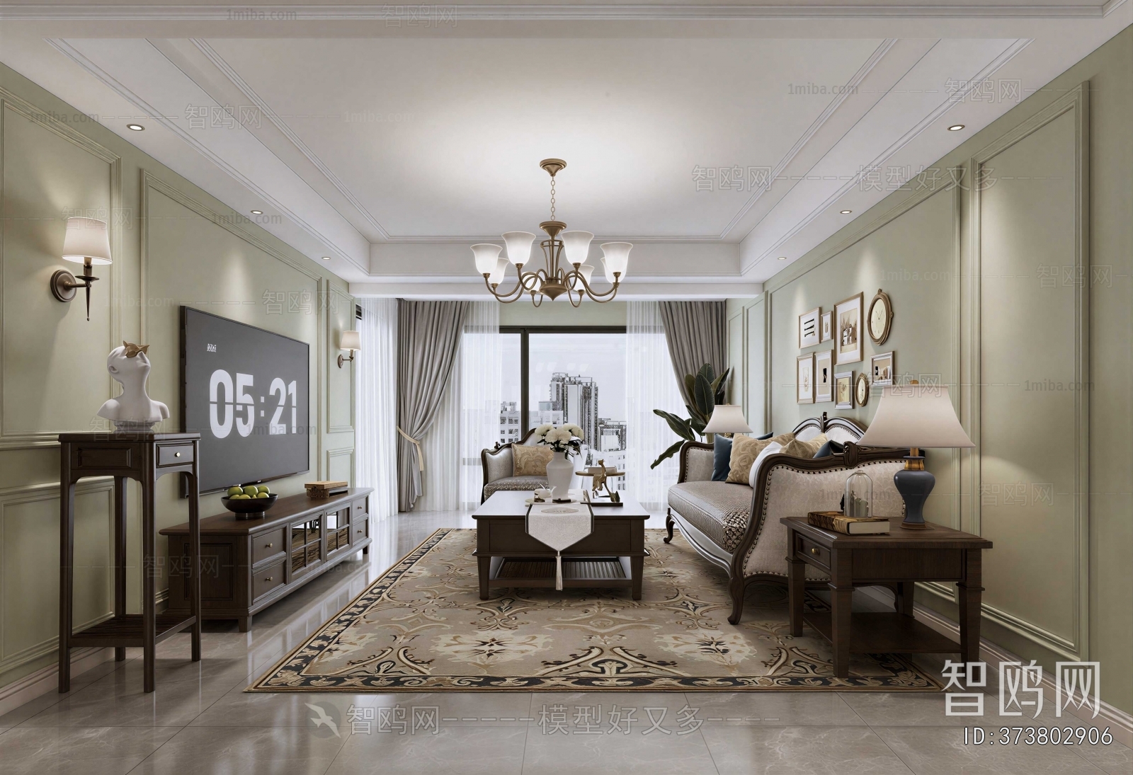 American Style A Living Room