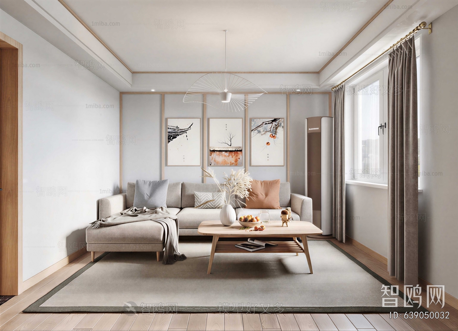New Chinese Style A Living Room