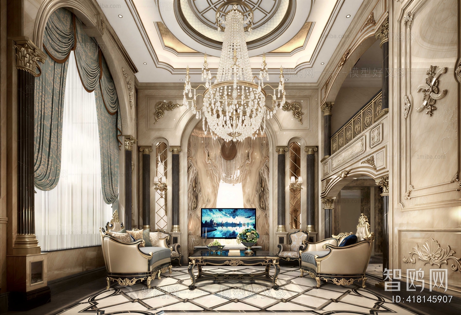 European Style A Living Room