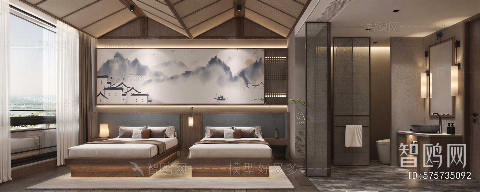 New Chinese Style Guest Room