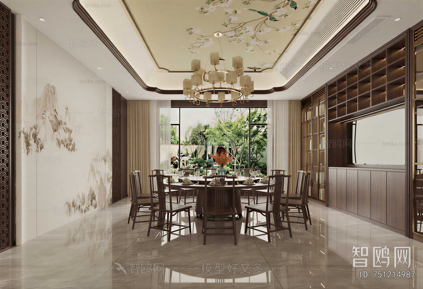 New Chinese Style Dining Room