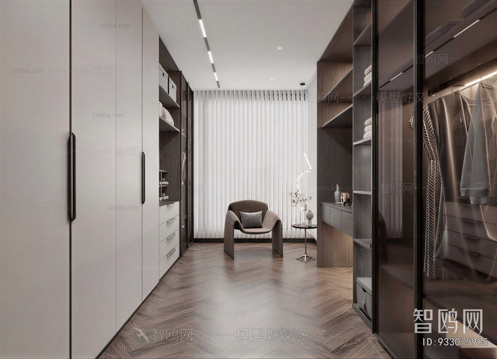 Modern Clothes Storage Area