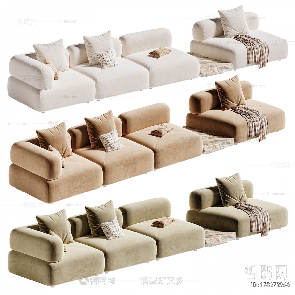 Modern Multi Person Sofa