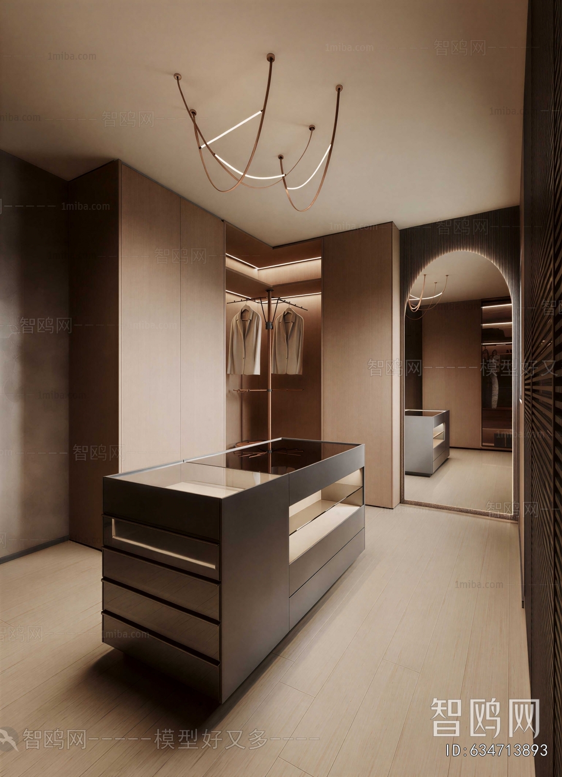 Modern Clothes Storage Area