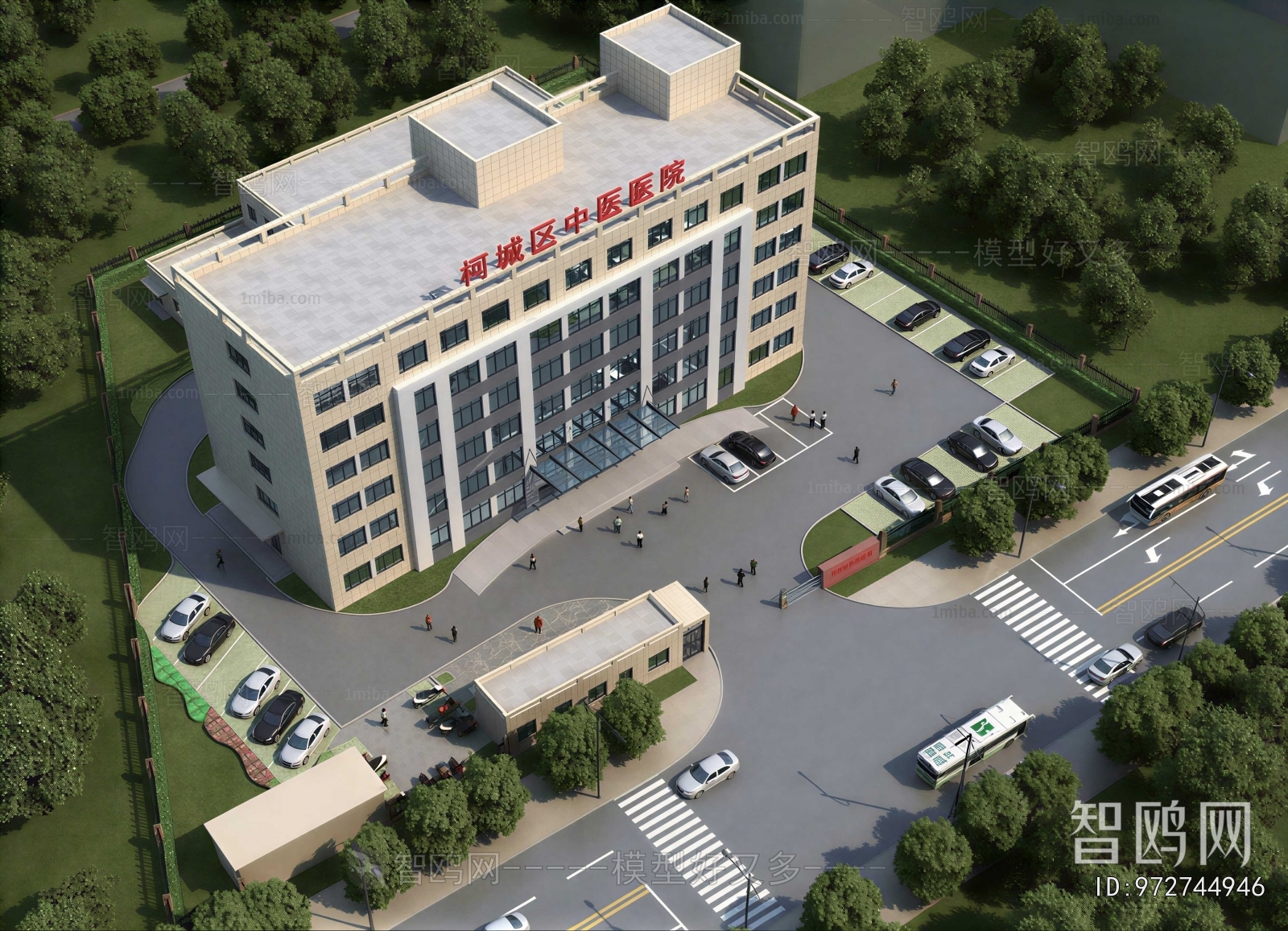 Modern Architectural Bird's-eye View Planning