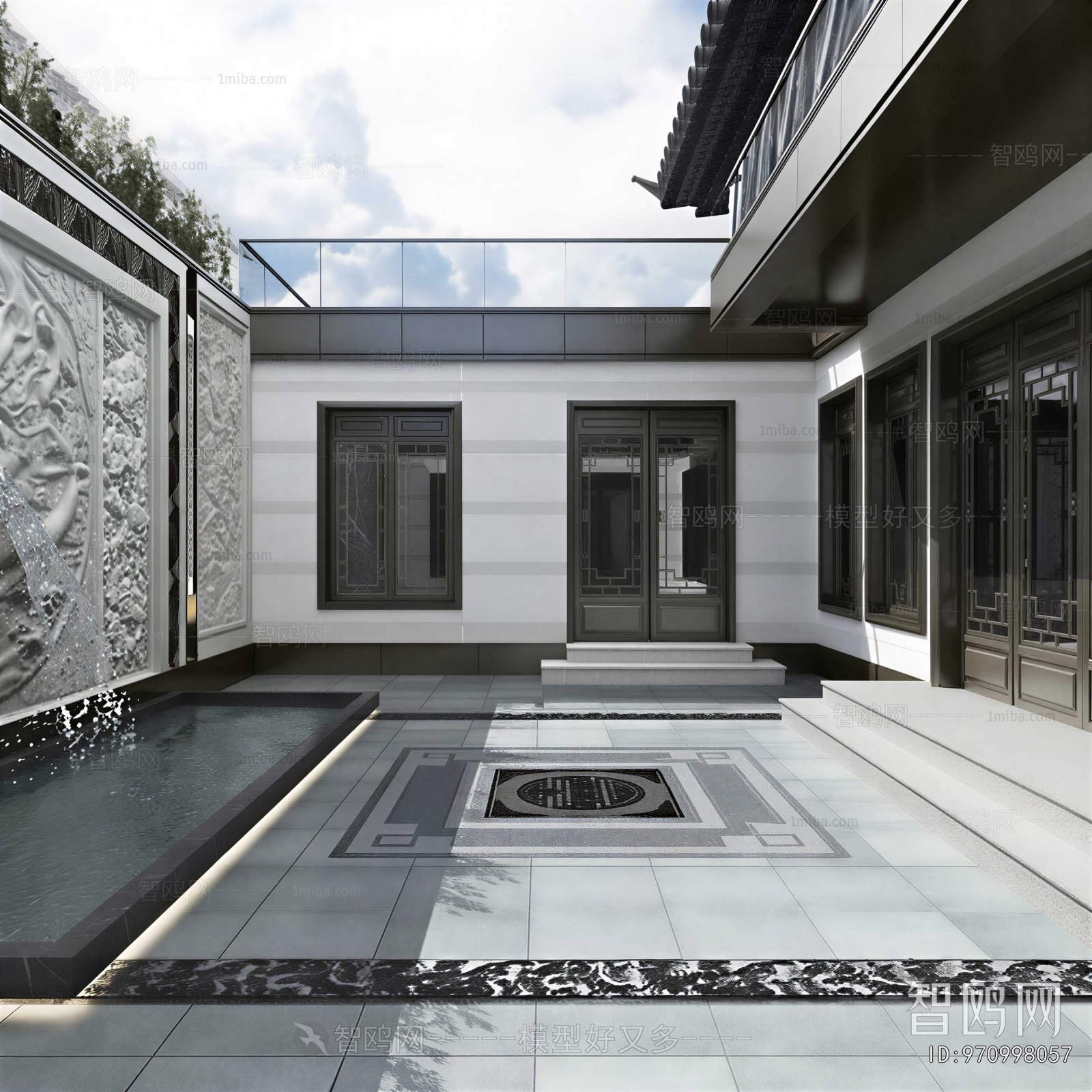 New Chinese Style Courtyard/landscape