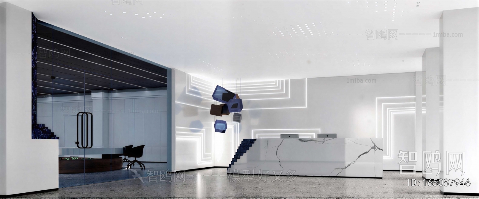 Modern Office Reception Desk