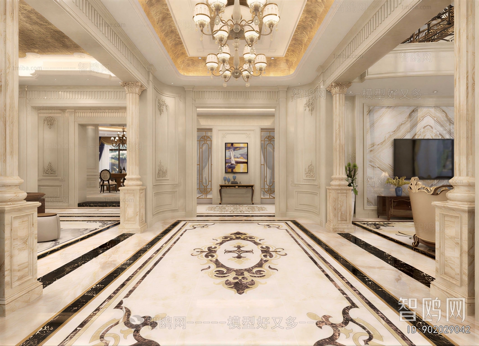 European Style Hallway