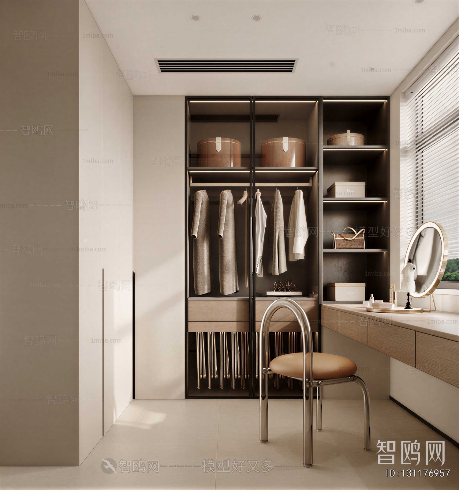 Modern Clothes Storage Area