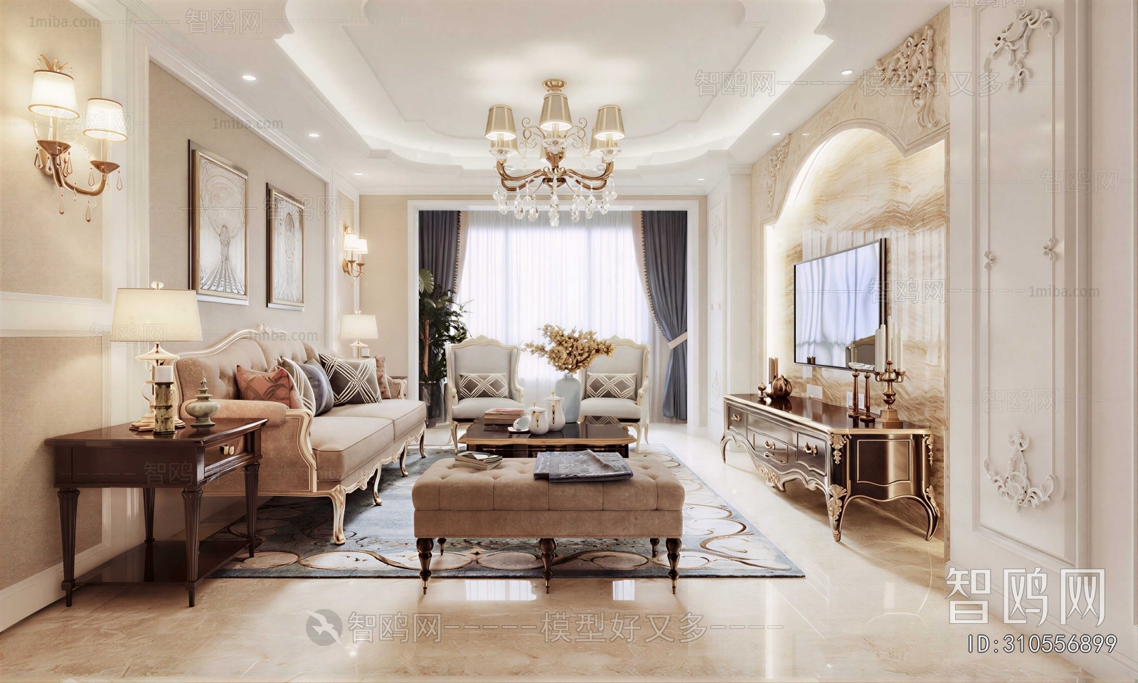 European Style A Living Room