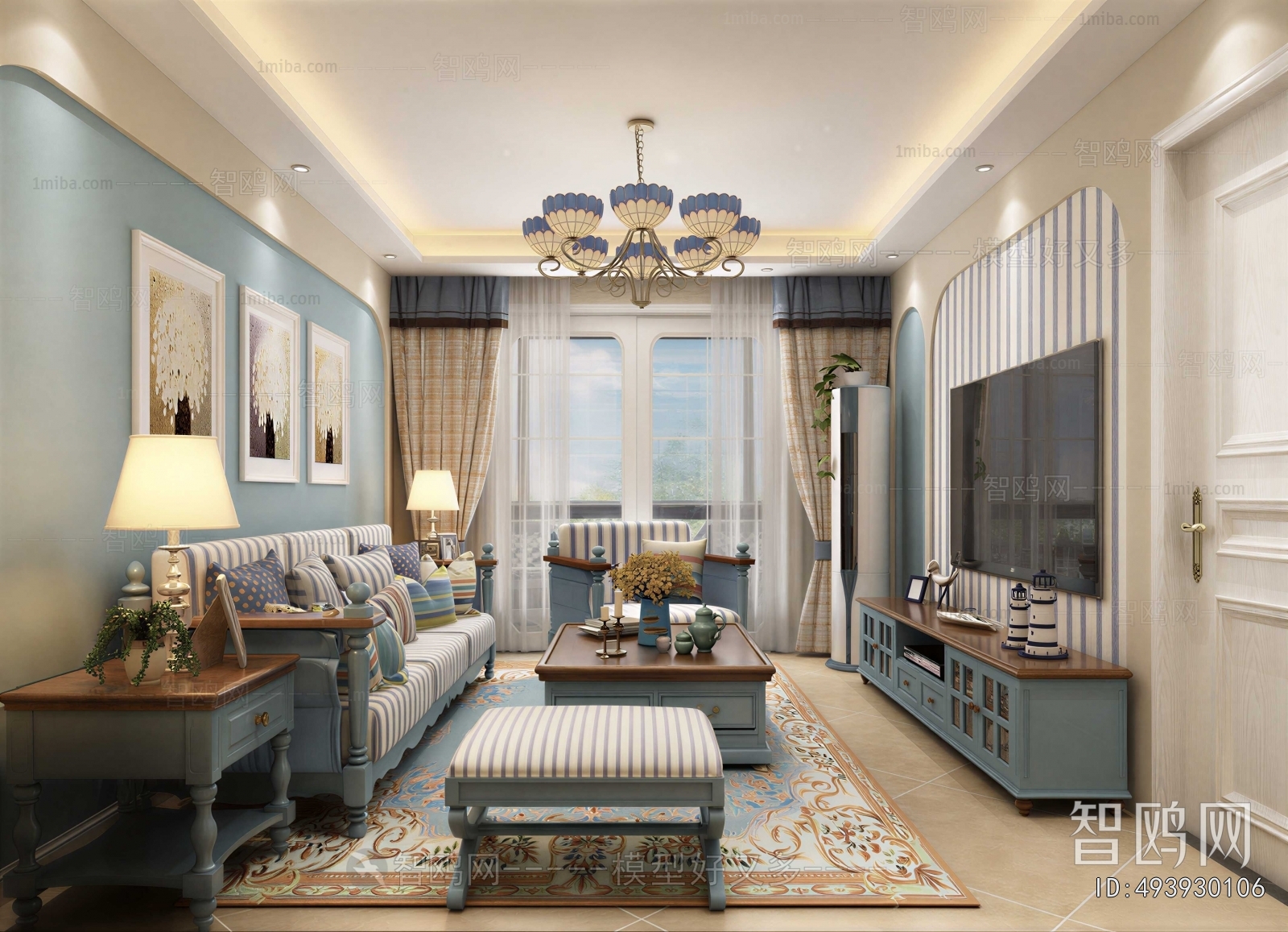 Mediterranean Style A Living Room