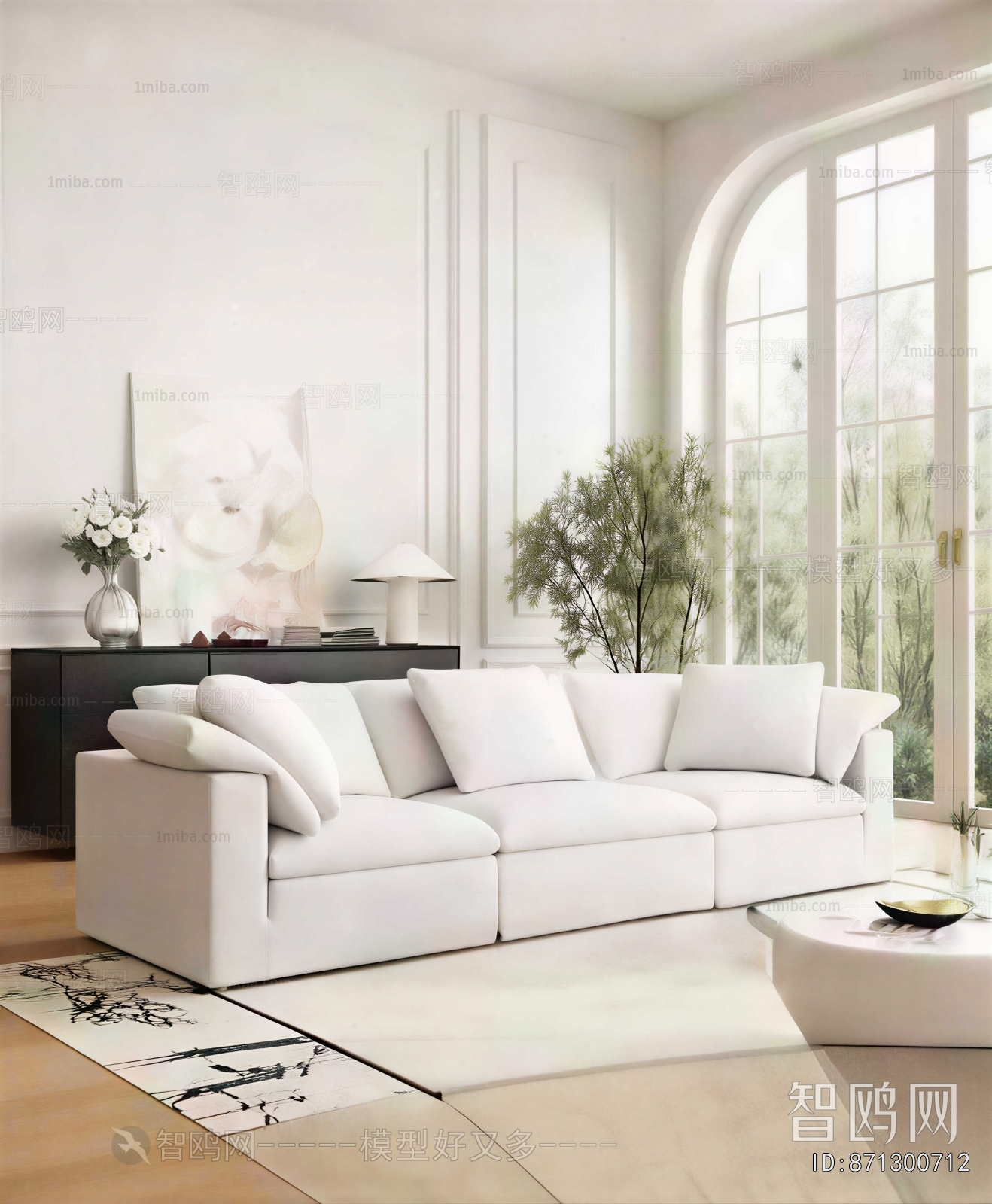 Modern Three-seat Sofa