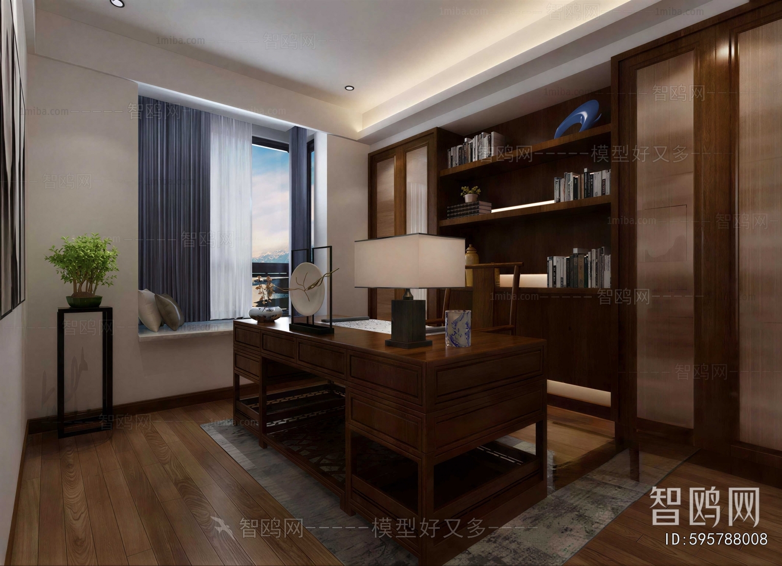 Chinese Style Study Space