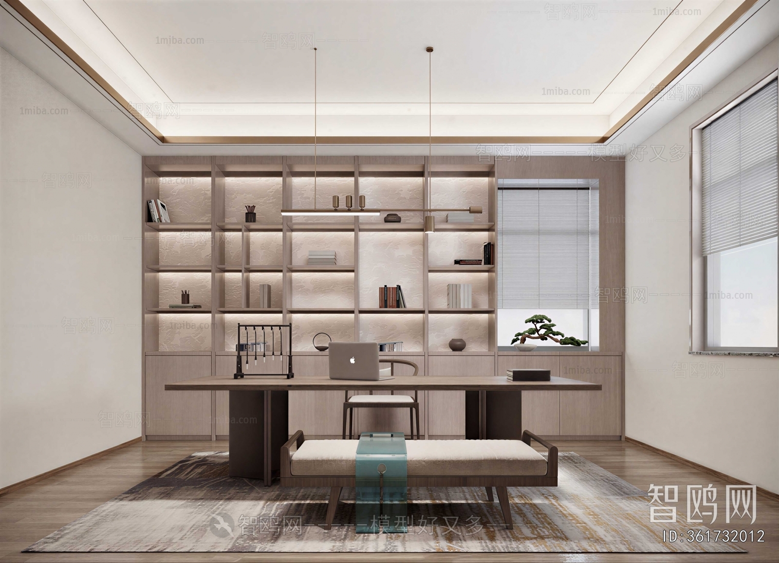 New Chinese Style Study Space