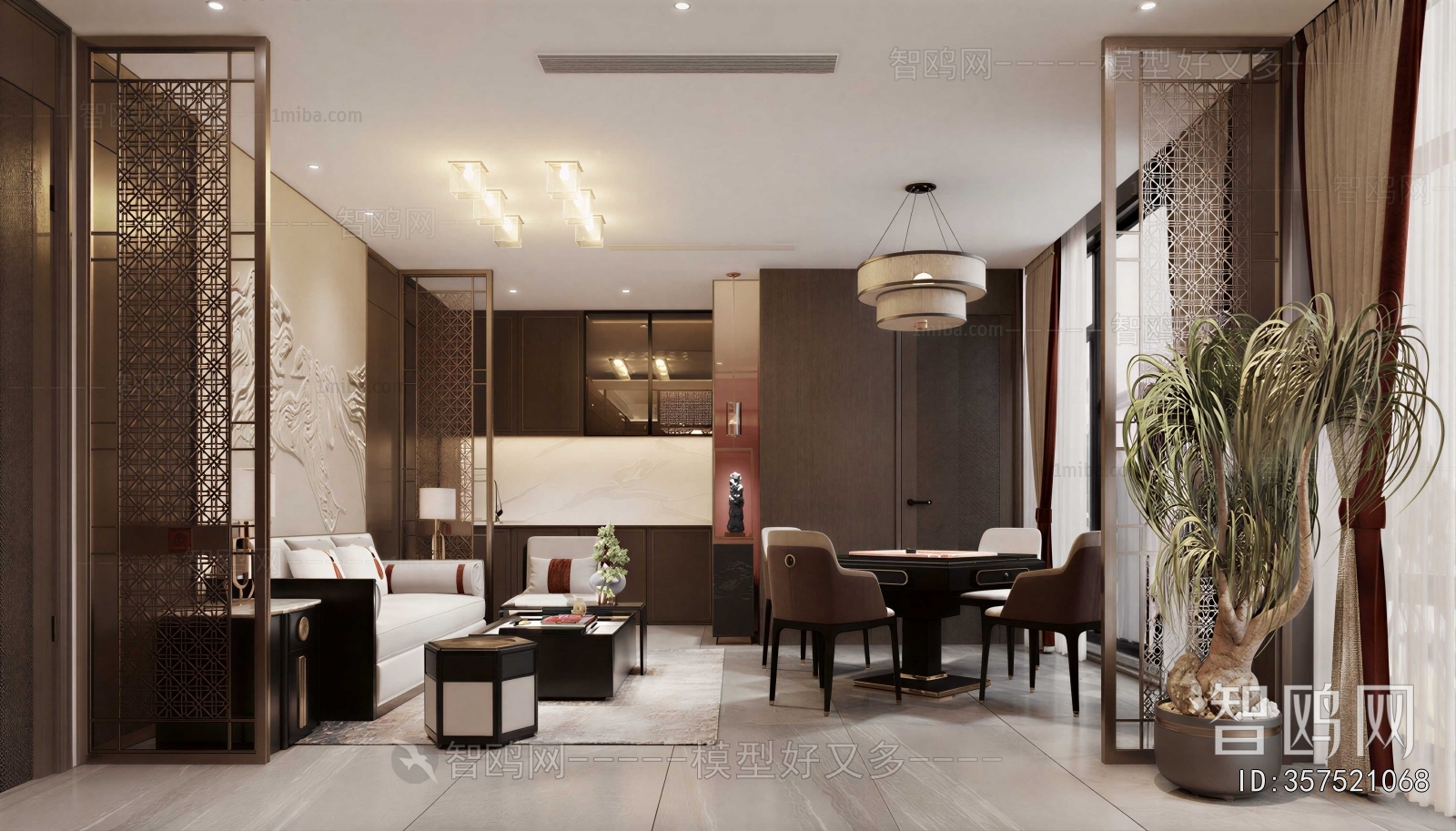 New Chinese Style Chess And Card Room