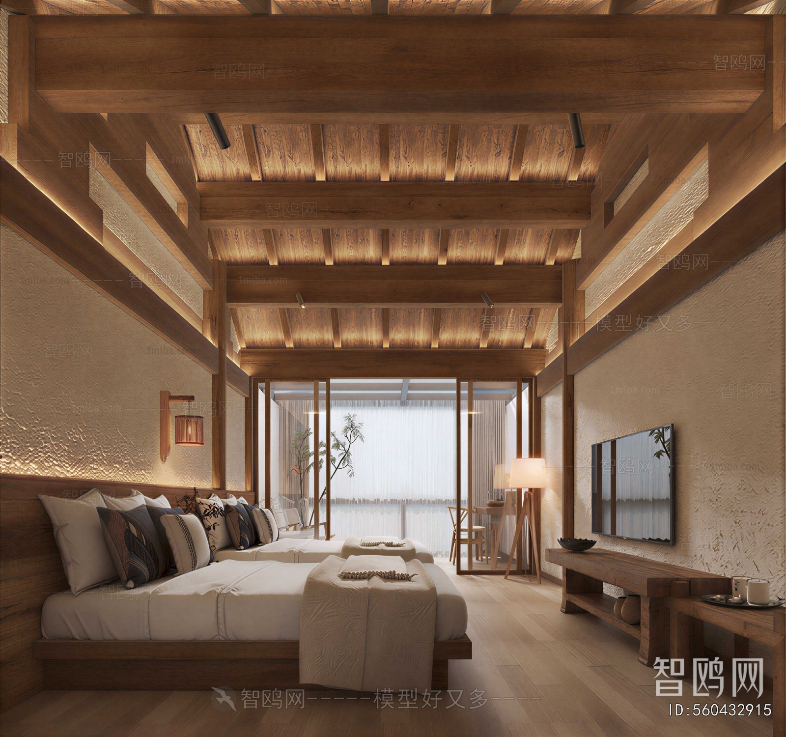 New Chinese Style Guest Room