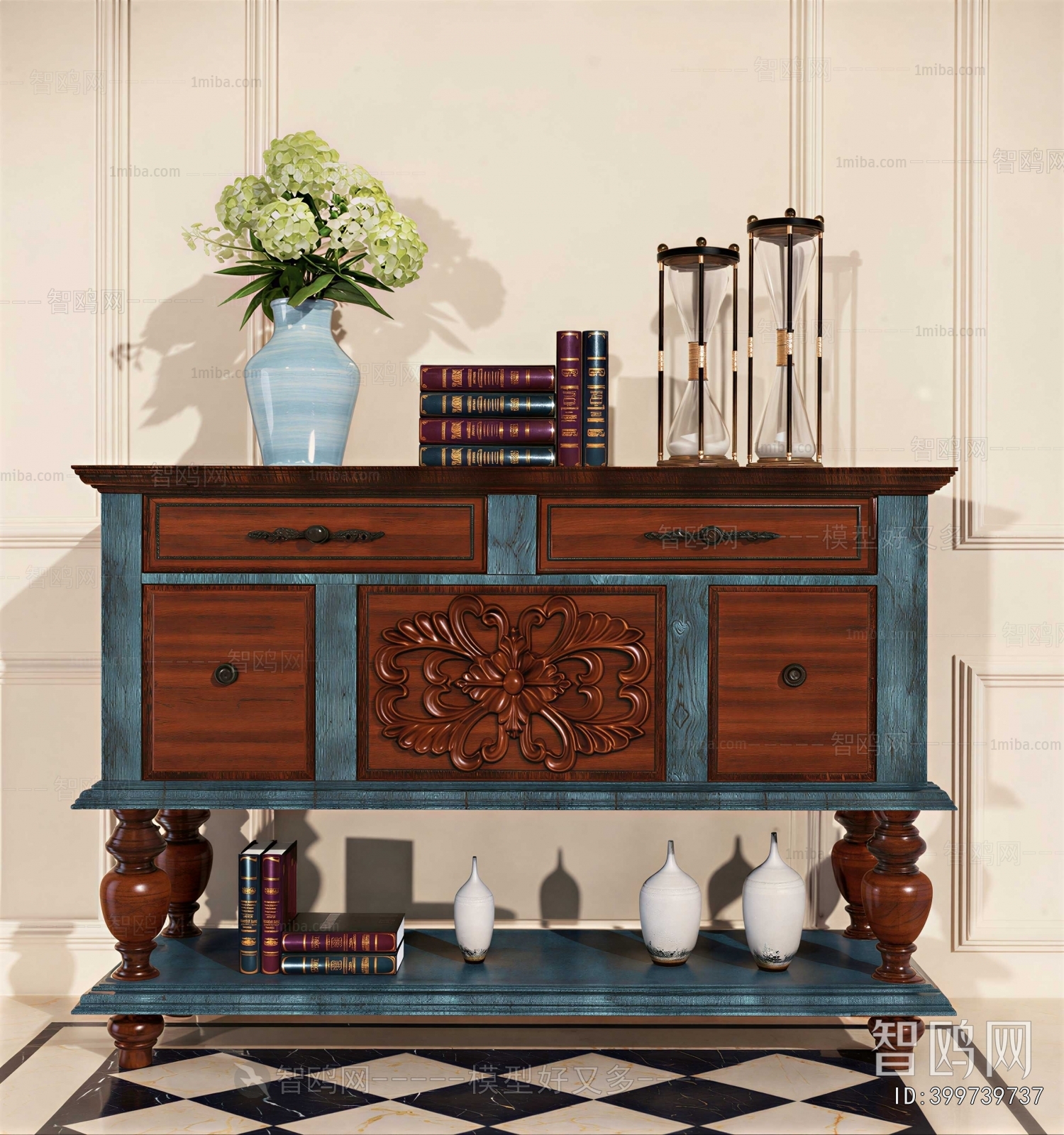 European Style Entrance Cabinet