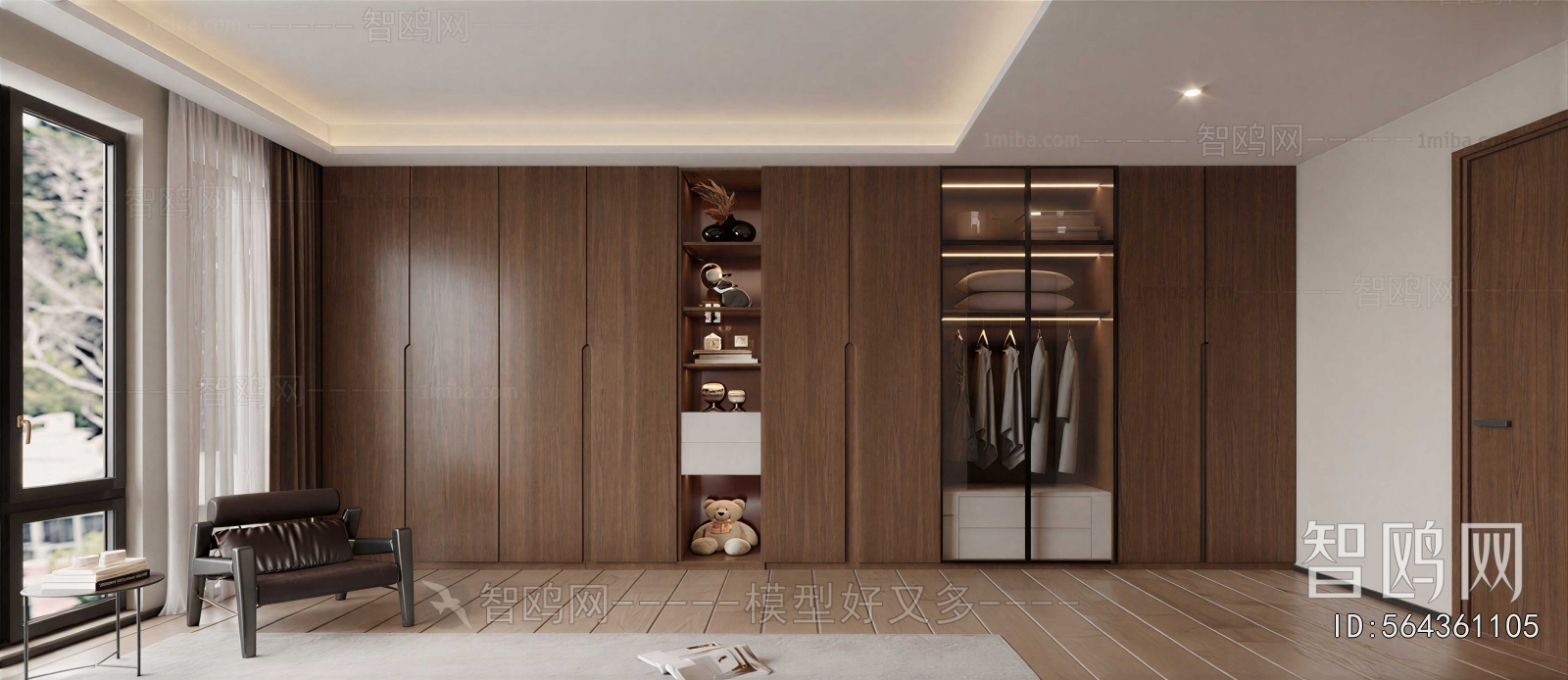 Modern Clothes Storage Area