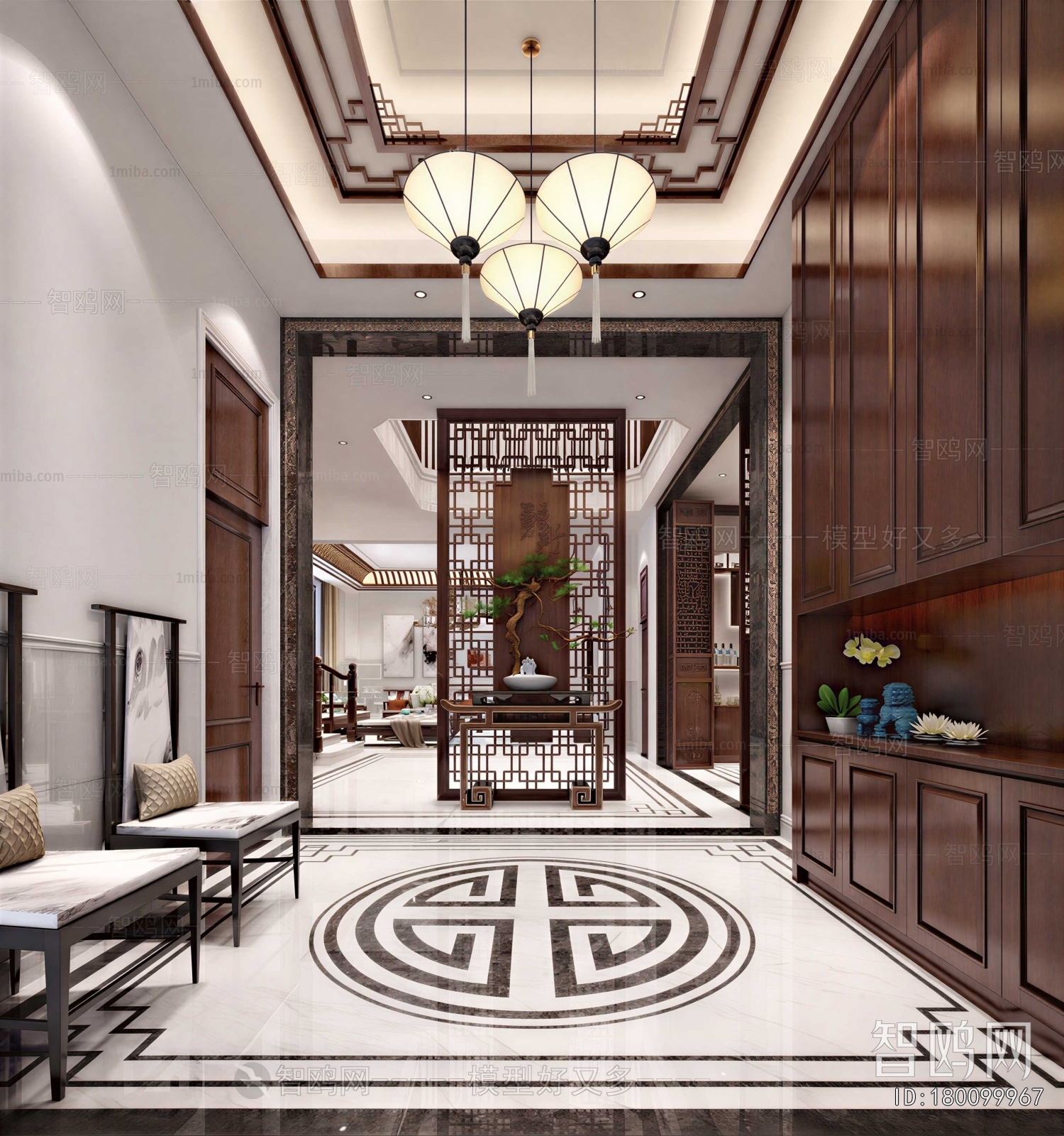 New Chinese Style Hallway