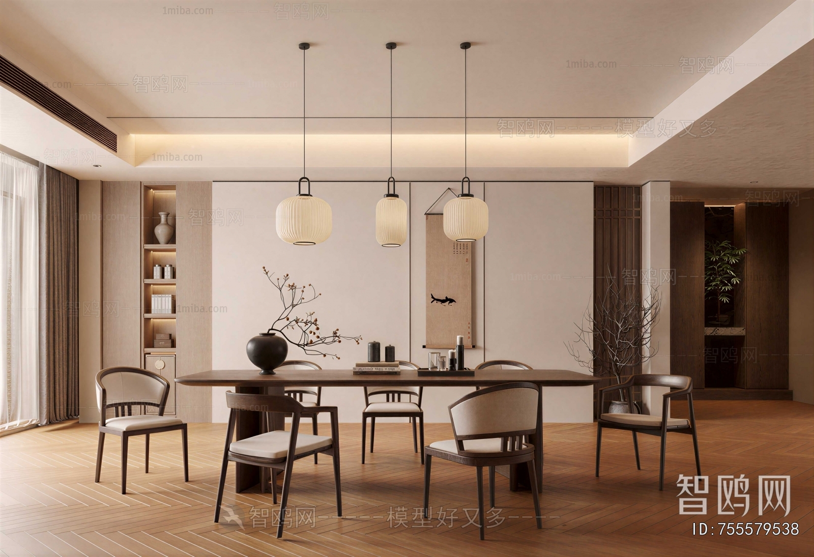 New Chinese Style Dining Room