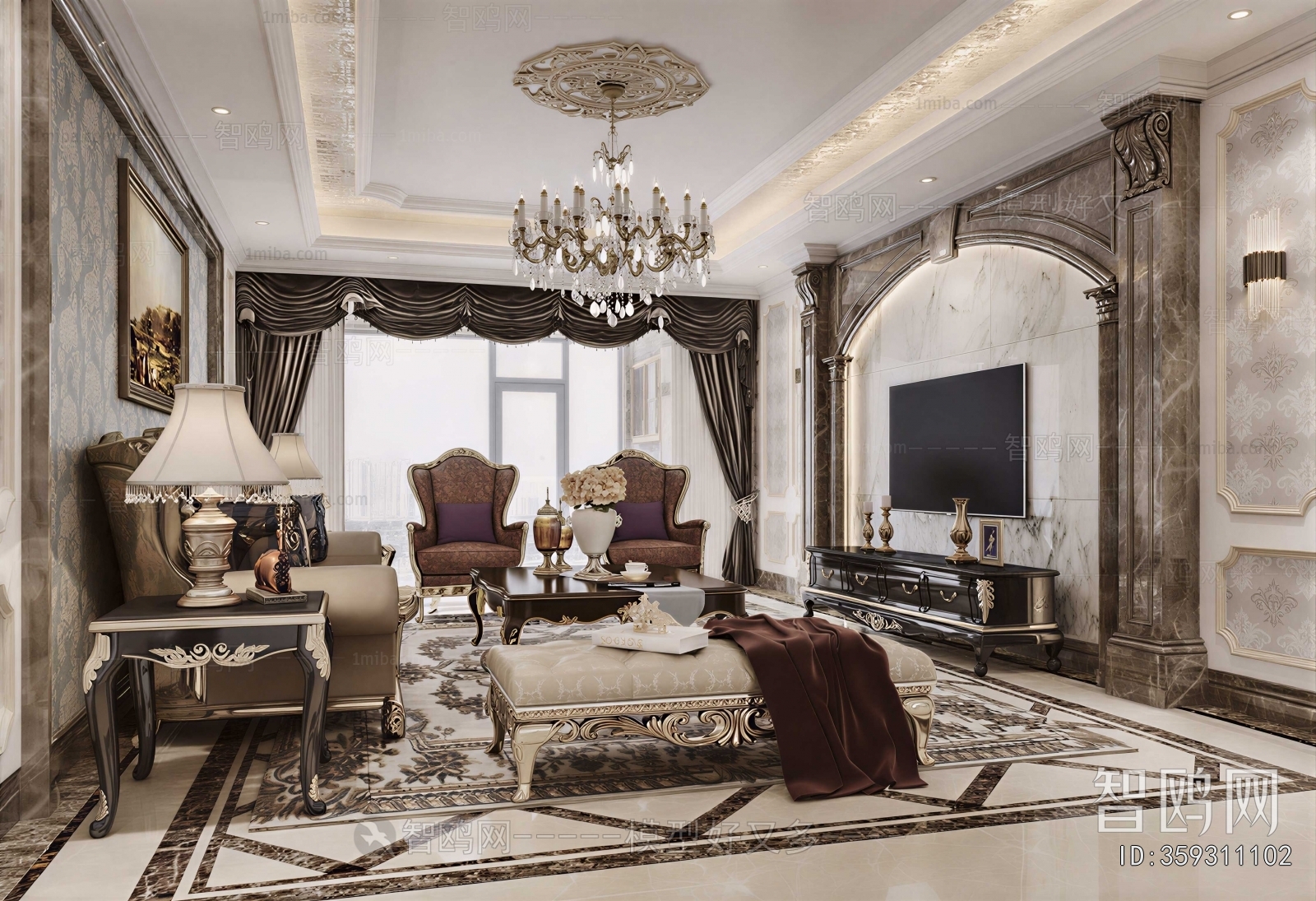 European Style A Living Room