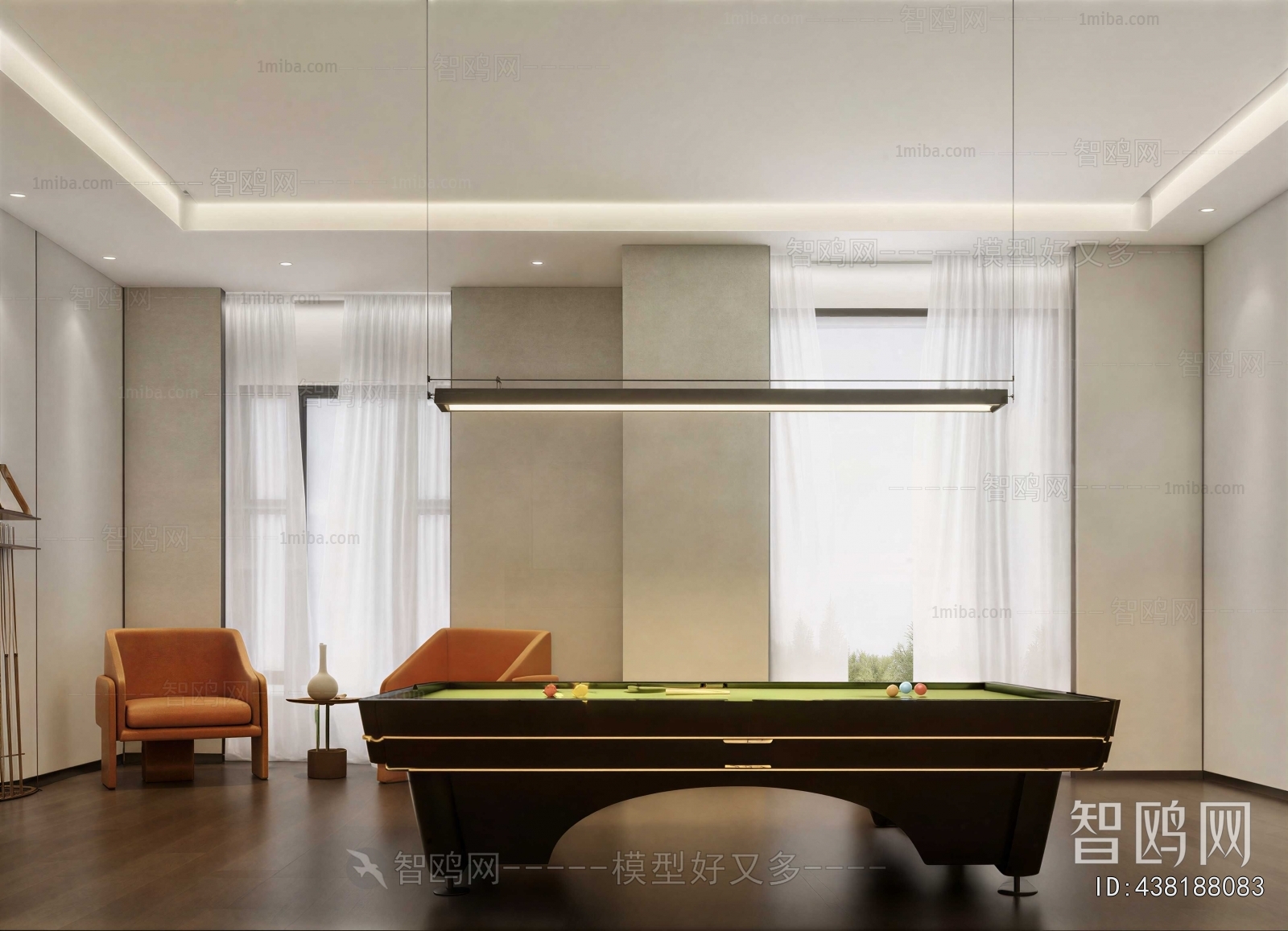 Modern Billiards Room