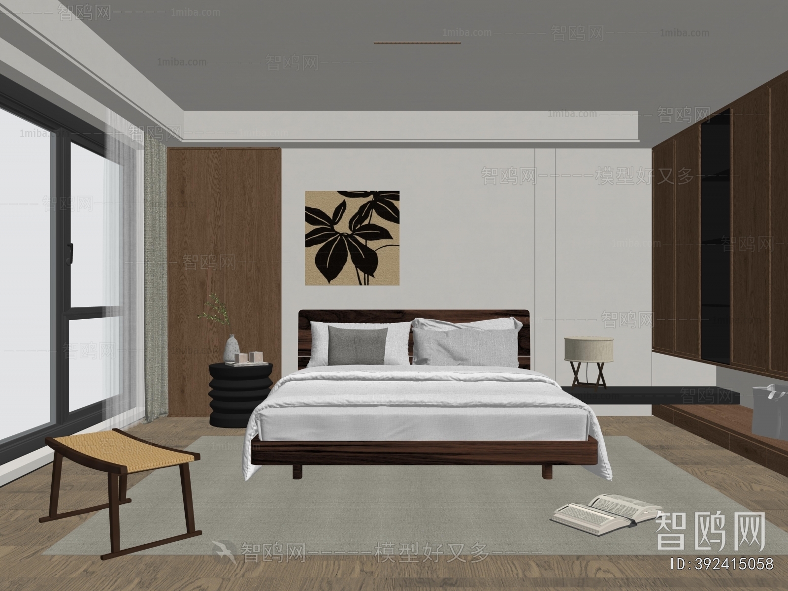 Wabi-sabi Style Bedroom