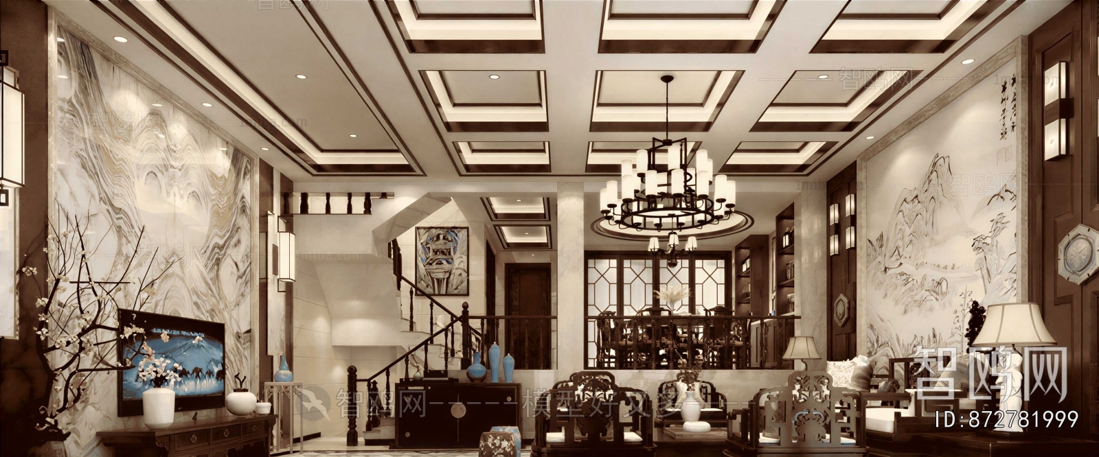 New Chinese Style Chinese Style A Living Room