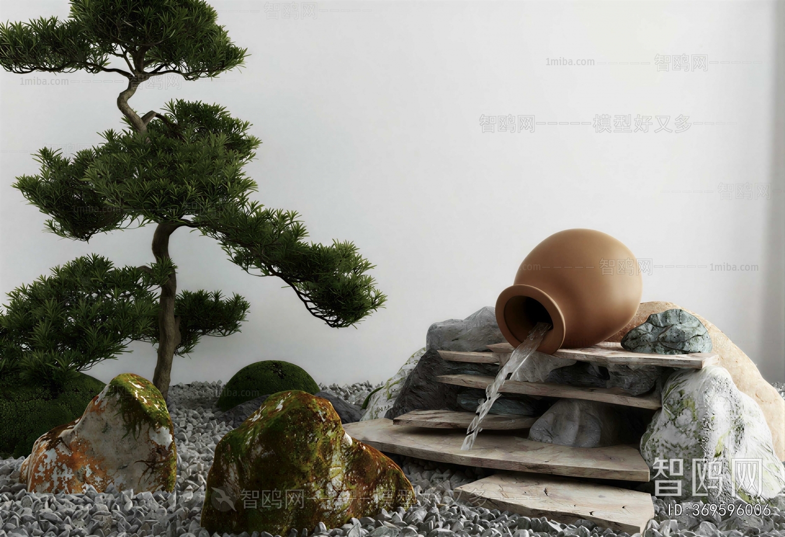 Japanese Style Rockery Waterscape