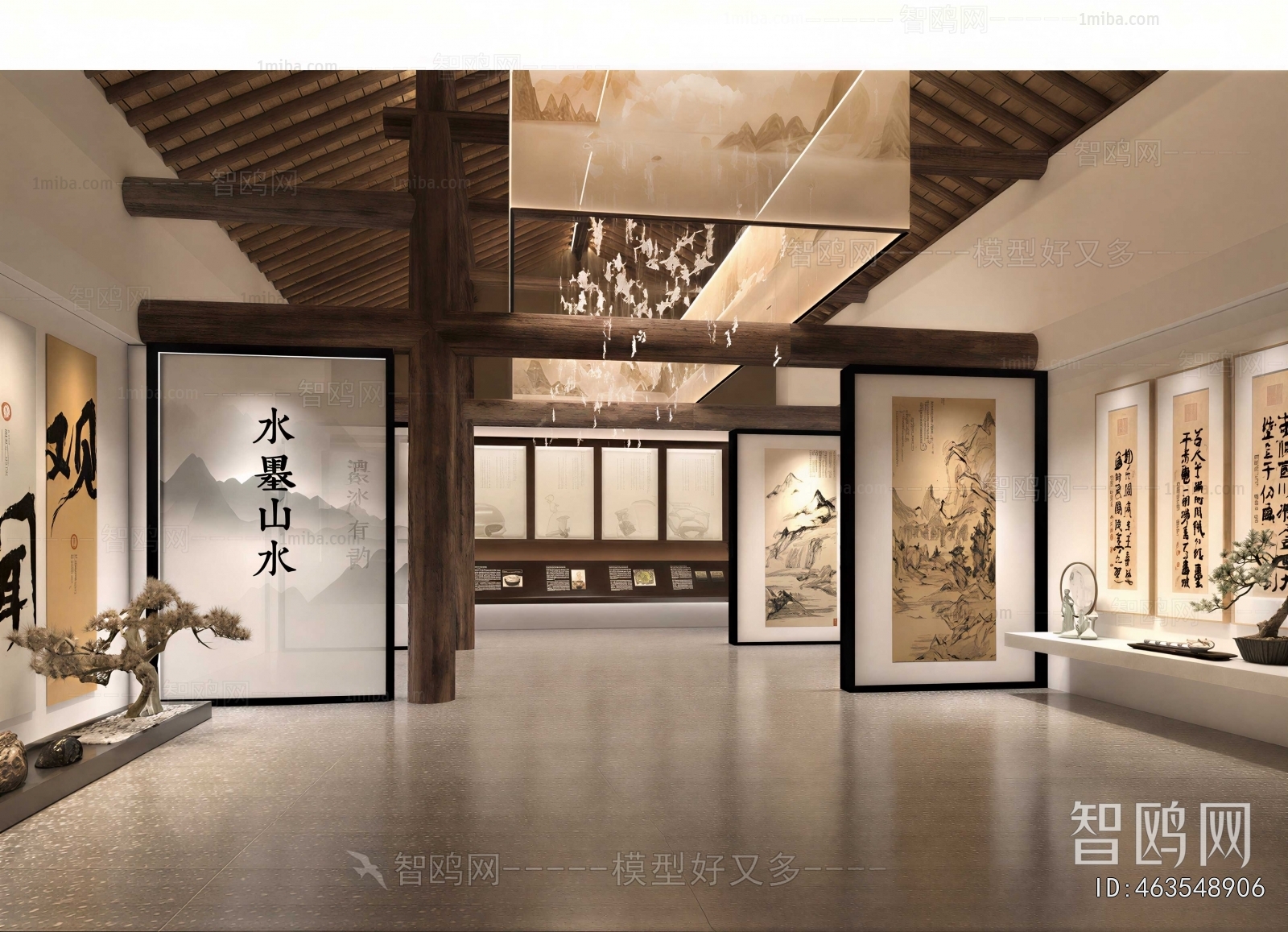 New Chinese Style Exhibition Hall