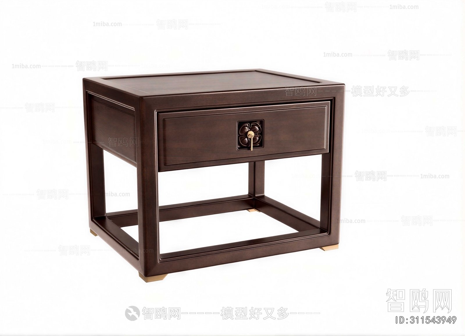New Chinese Style Bedside Cupboard