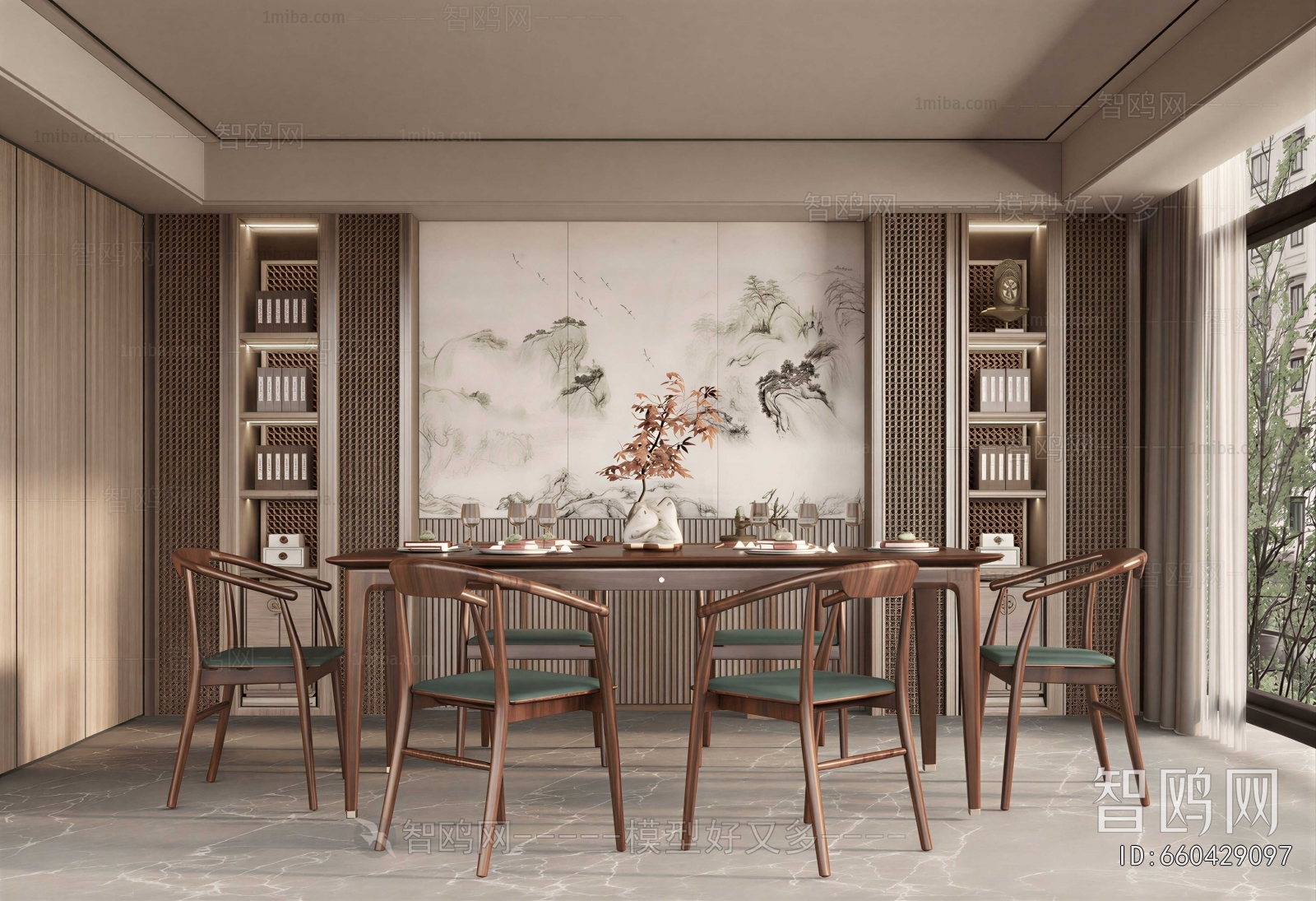 New Chinese Style Dining Room