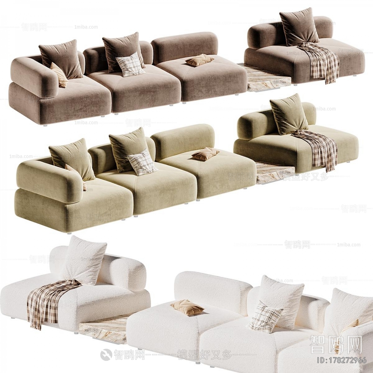 Modern Multi Person Sofa