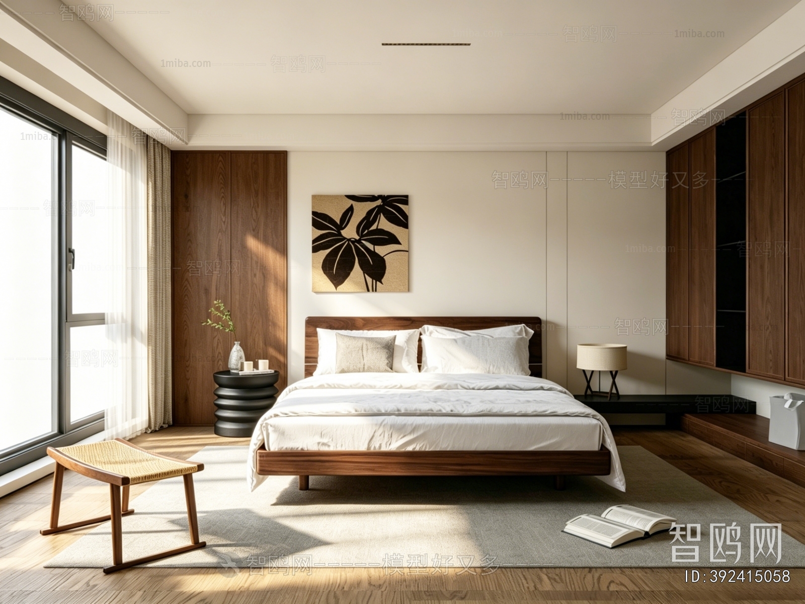 Wabi-sabi Style Bedroom