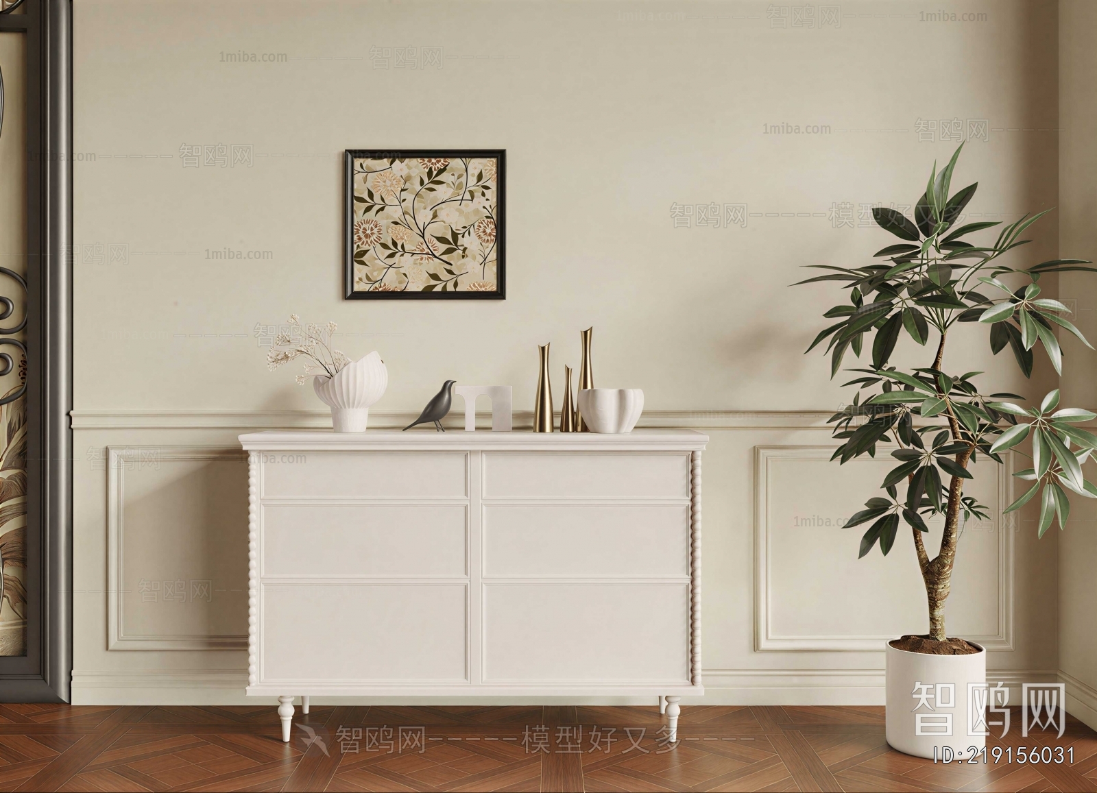 French Style Entrance Cabinet