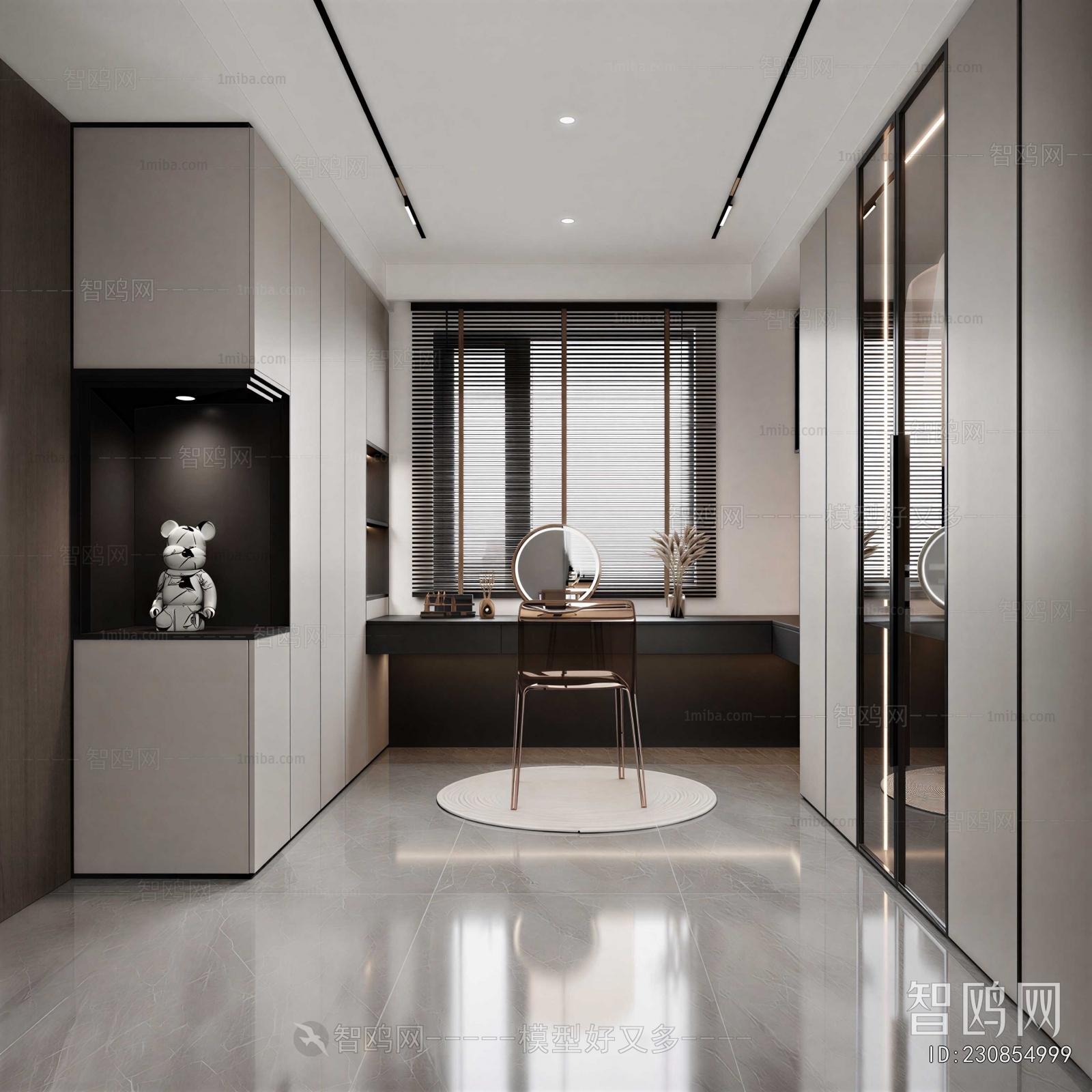 Modern Clothes Storage Area