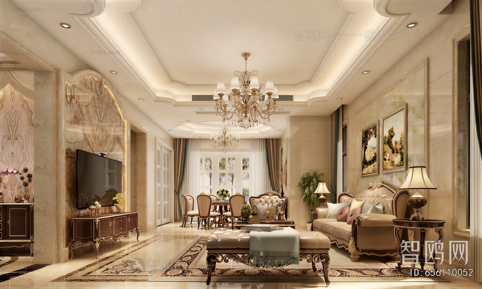 European Style A Living Room