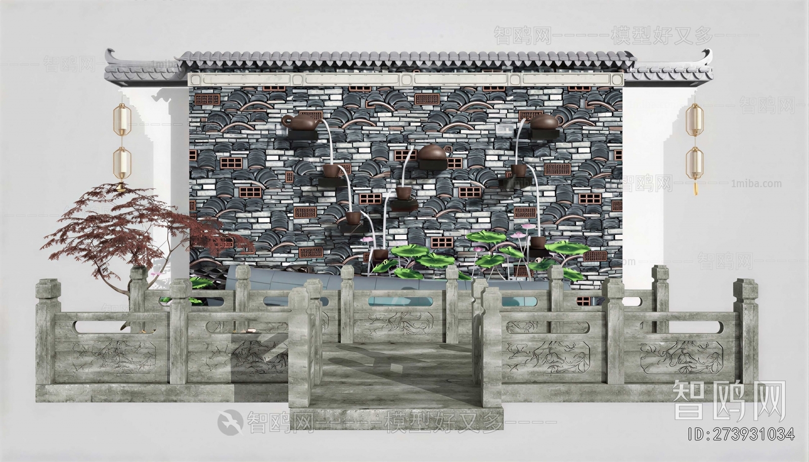 Chinese Style Landscape Wall