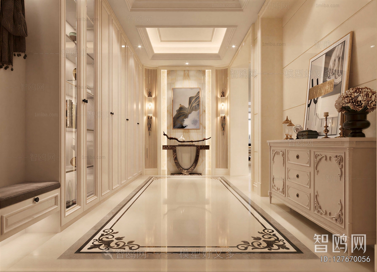 European Style Hallway
