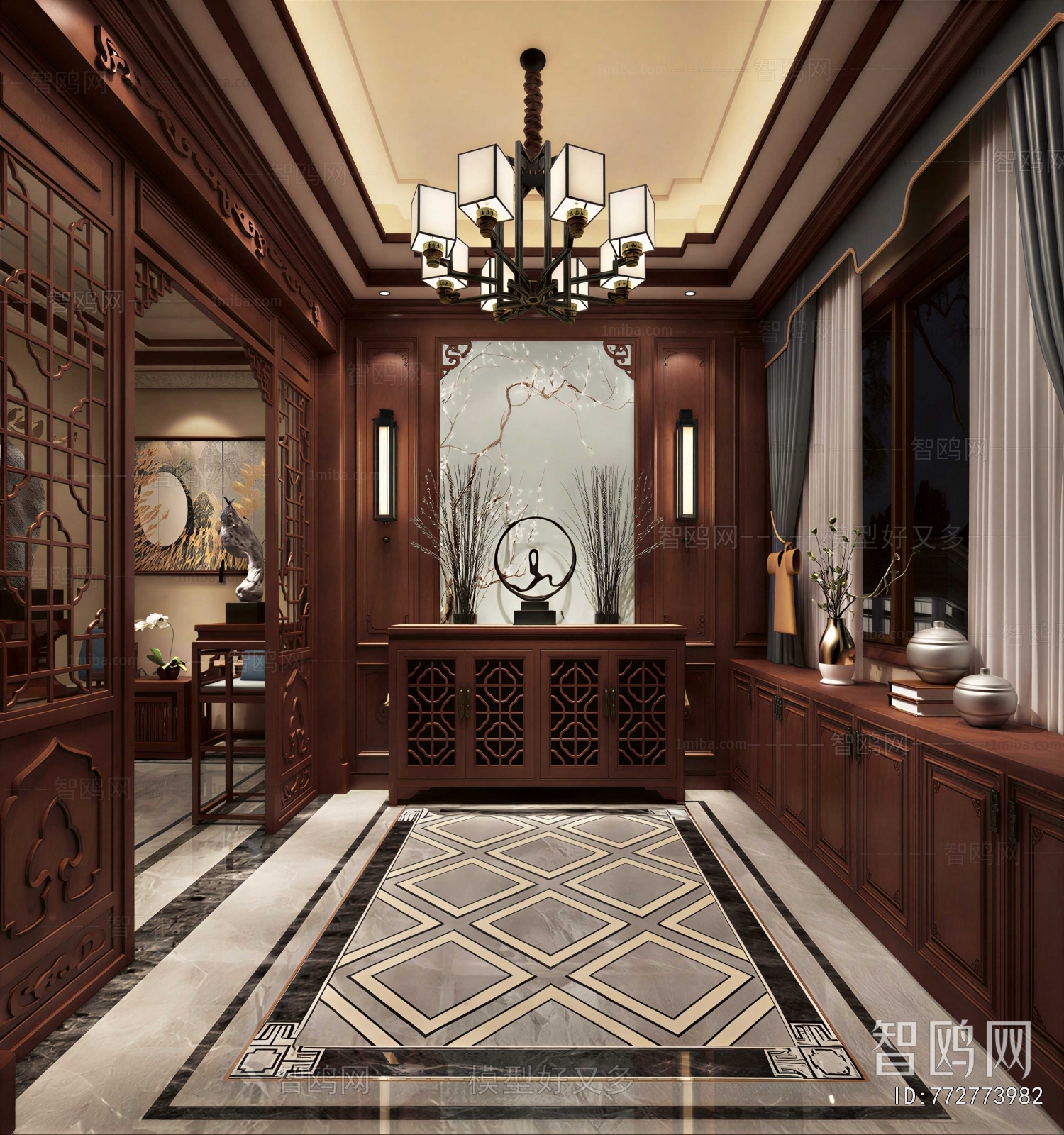 New Chinese Style Hallway