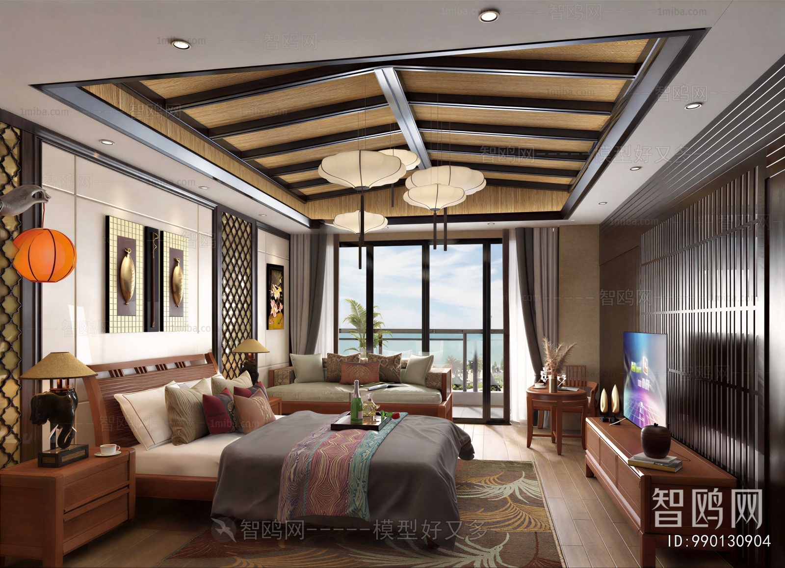 New Chinese Style Guest Room