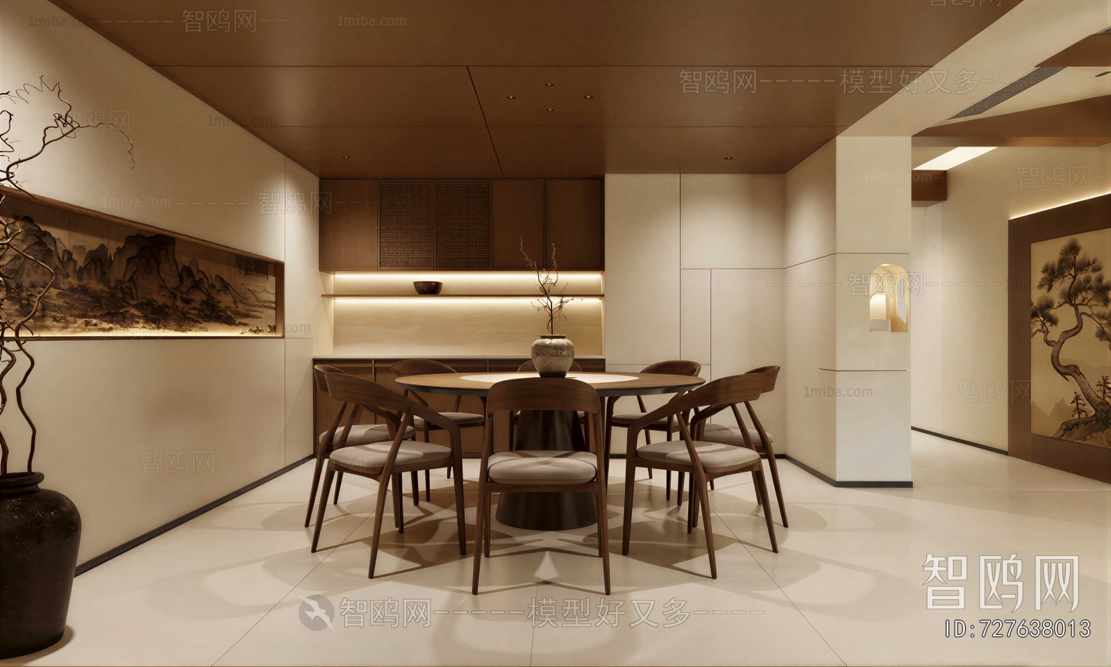 New Chinese Style Dining Room