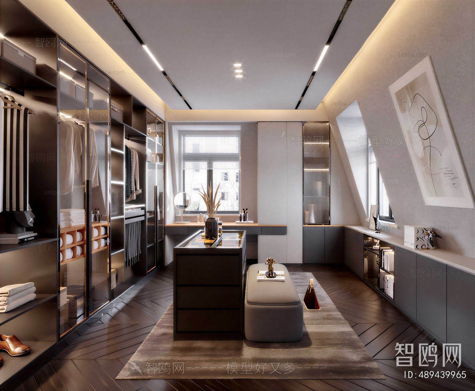 Modern Clothes Storage Area