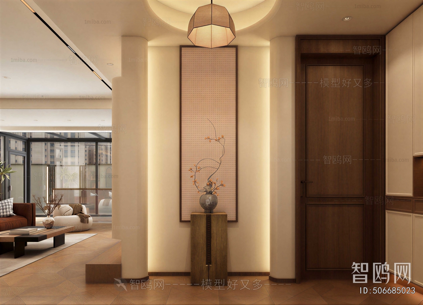 New Chinese Style Hallway