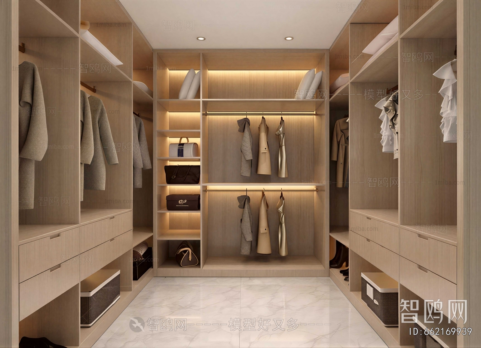 Modern Clothes Storage Area