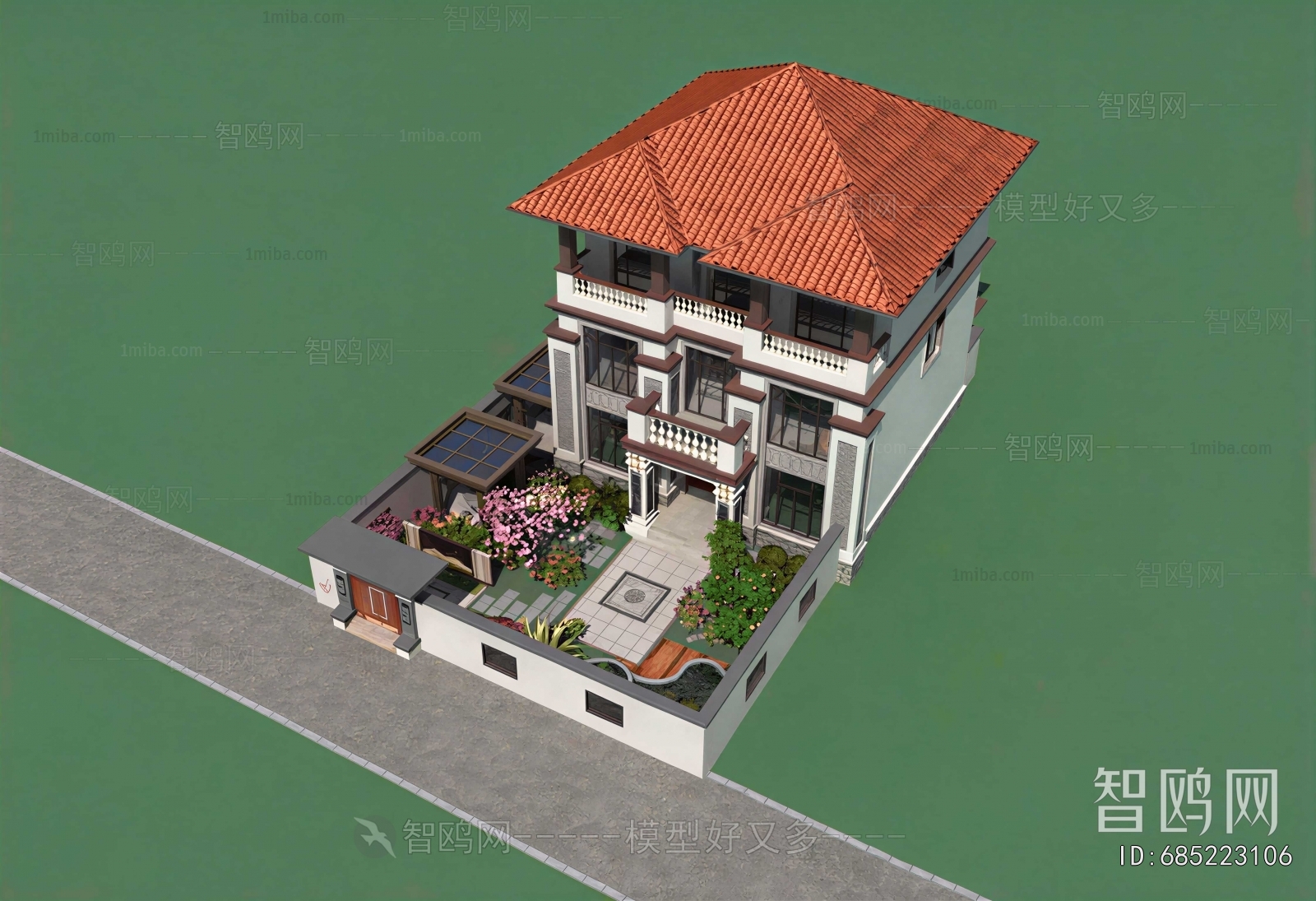 Simple European Style Detached Villa