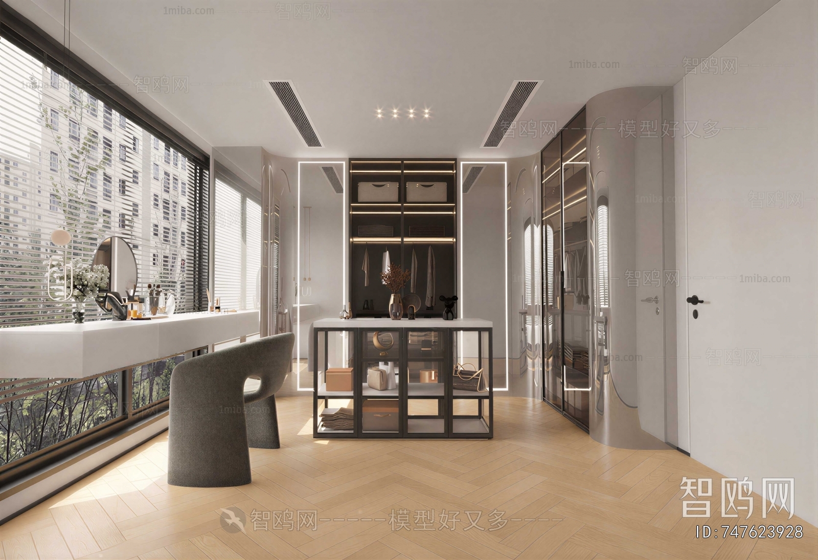 Modern Clothes Storage Area