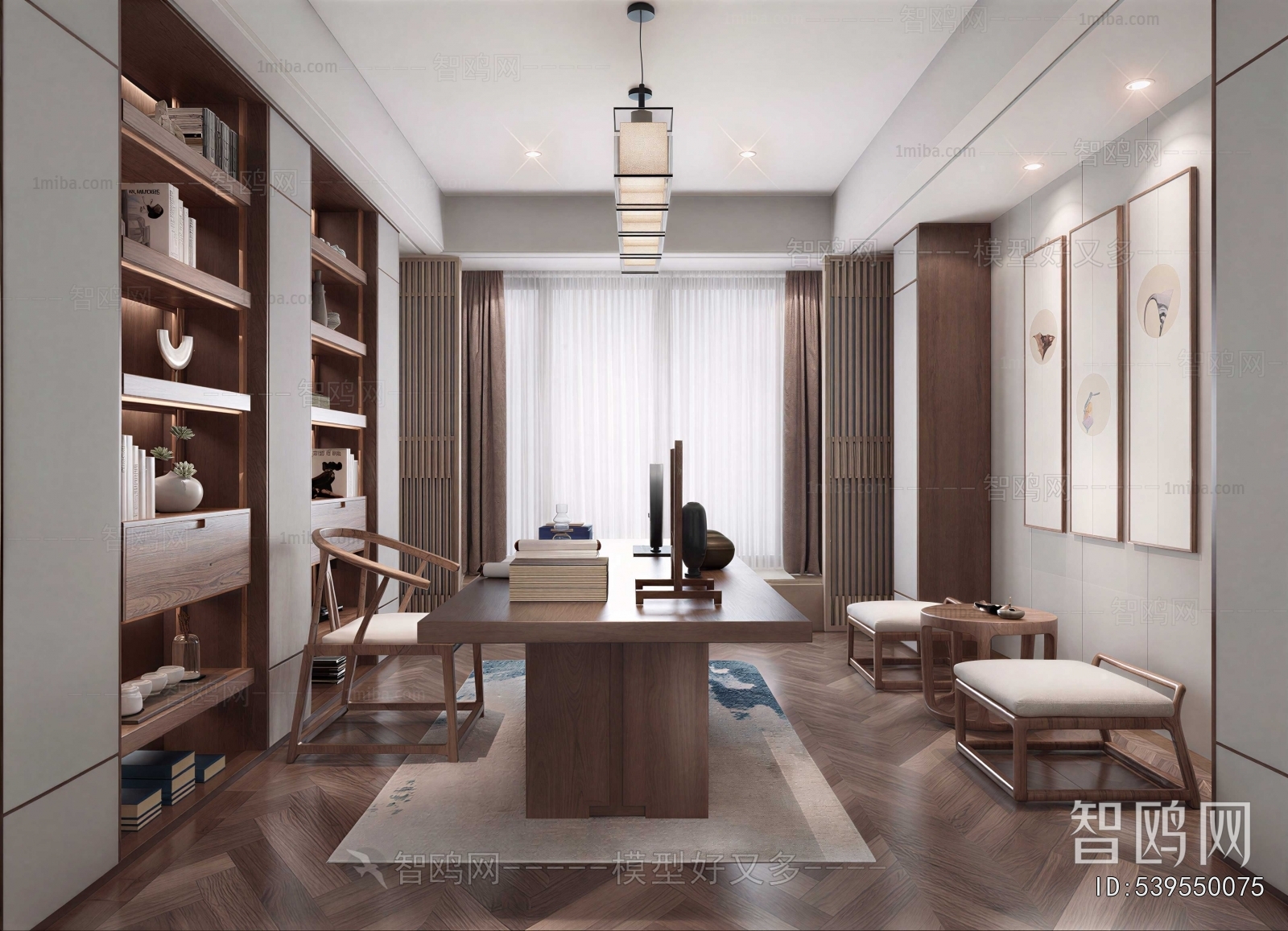New Chinese Style Study Space